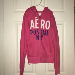 Girls zip up hooded jacket like new
